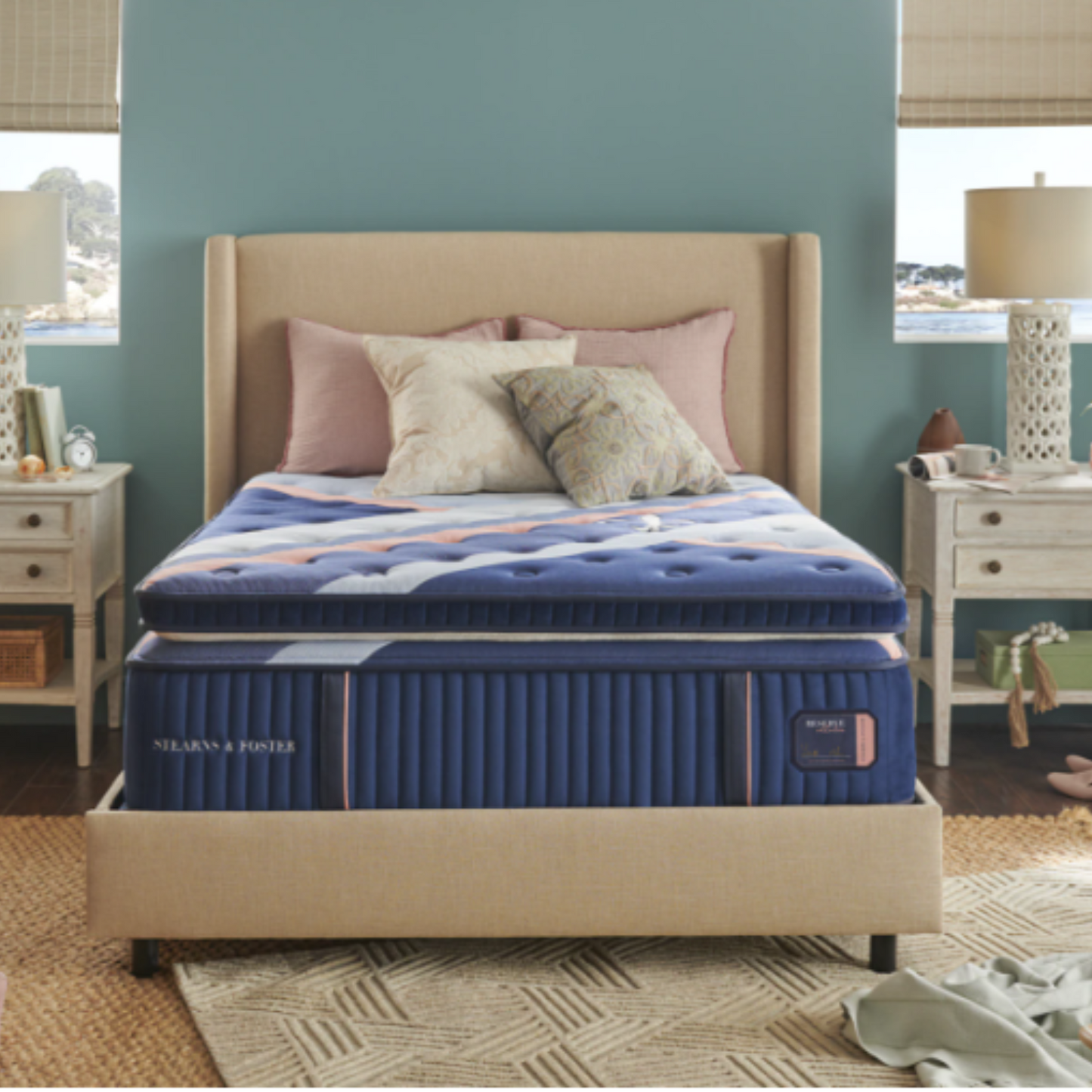 Stearns & Foster Reserve® Duet 17" Firm Euro Pillow Top Mattress | Aventura Mattress