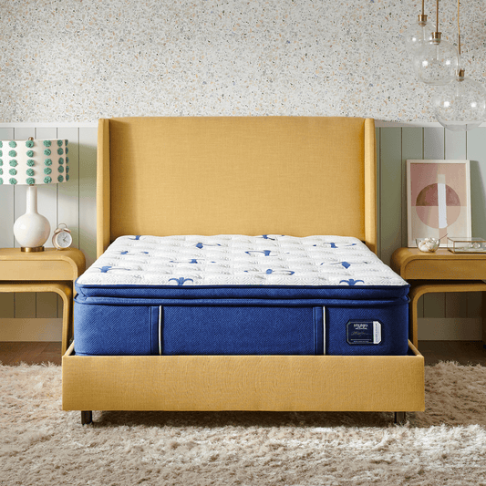 Stearns & Foster Studio mattress in a styled bedroom, front view