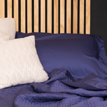 DreamFit Enhanced Bamboo Quilted Sheet Set in Blue