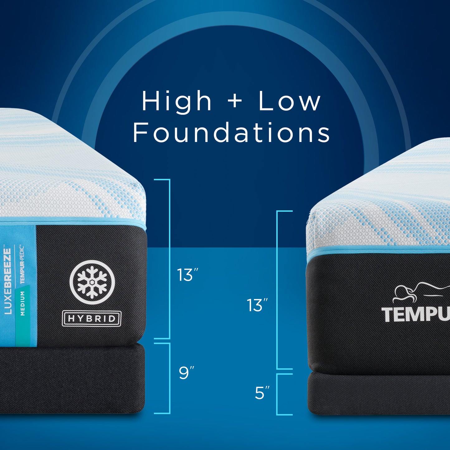 Tempur-Pedic® TEMPUR-LuxeBreeze® Medium Hybrid Mattress