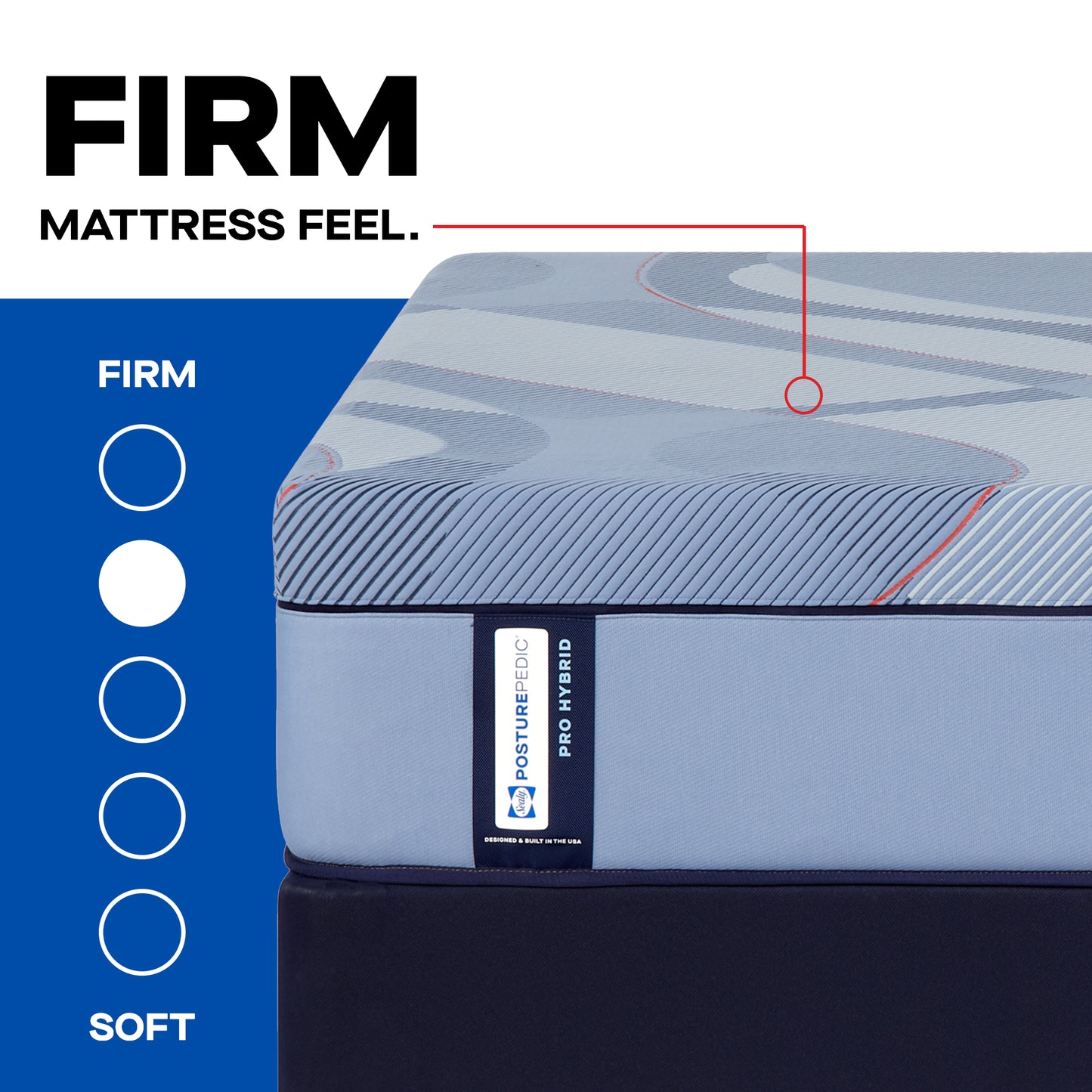 Sealy Posturepedic® Pro Hybrid Dupont II 13" Firm Mattress
