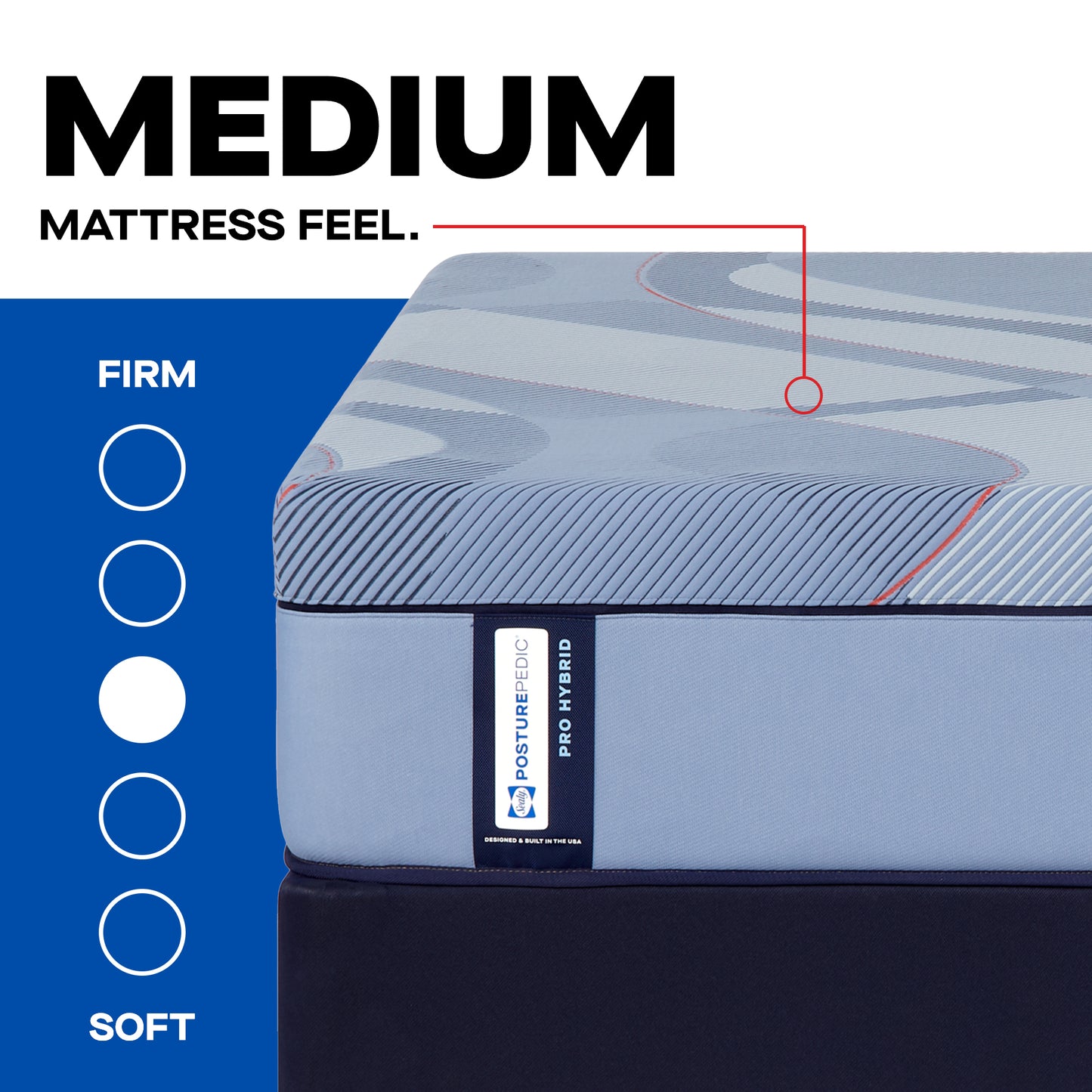 Sealy Posturepedic® Pro Hybrid Dupont II 13" Medium Mattress
