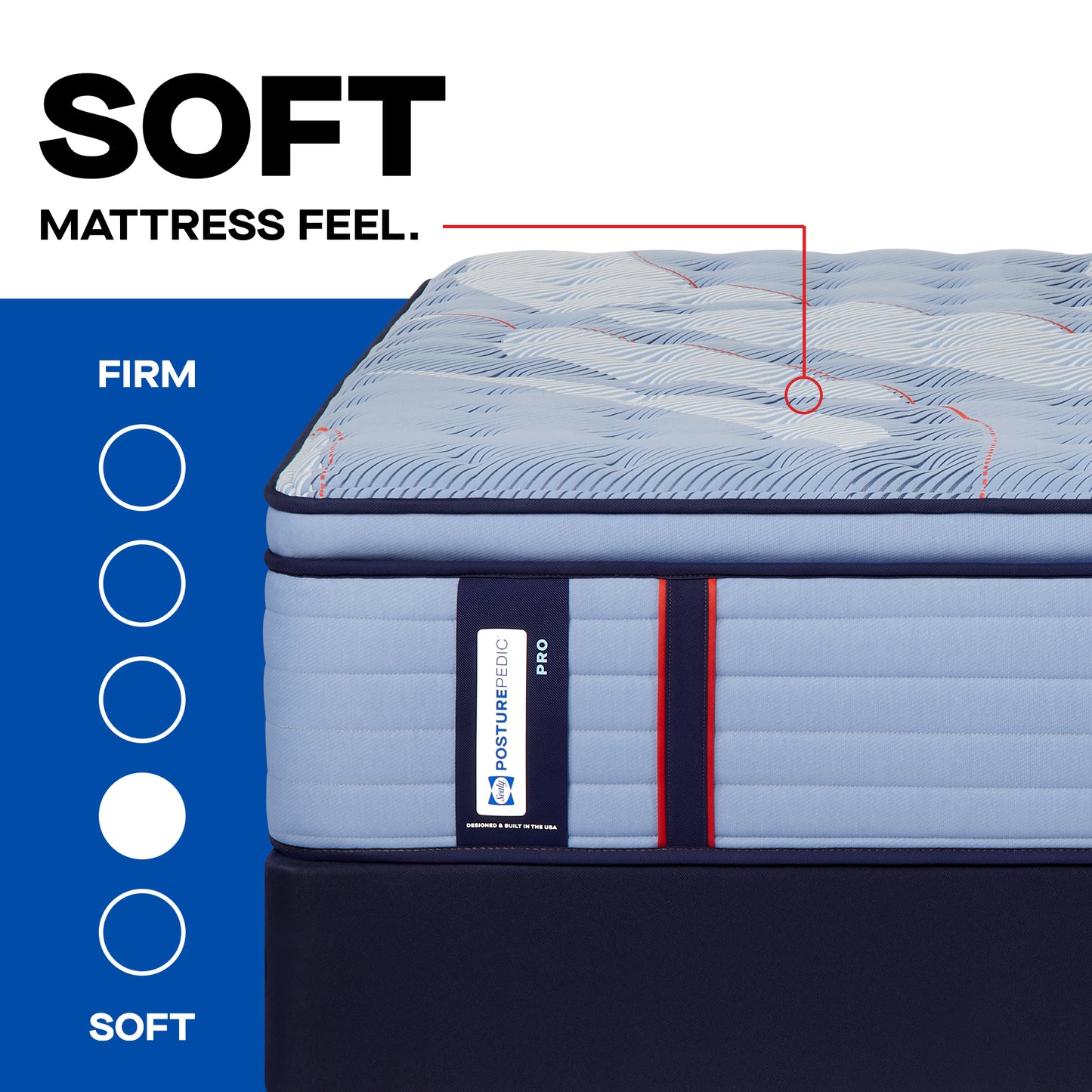 Sealy Posturepedic® Pro Dupont II 15" Soft Euro Top Mattress