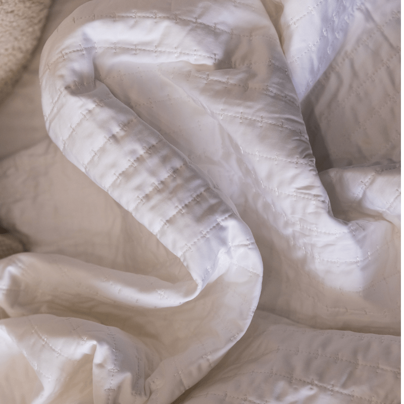 DreamFit Enhanced Bamboo Quilted Sheet Set in White