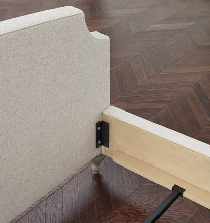 SFERRA Ashville Upholstered Bed with Footboard - view 5