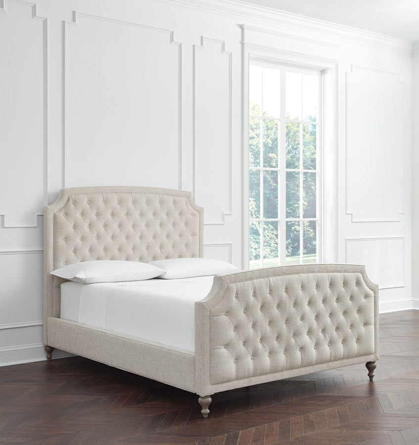 SFERRA Ashville Upholstered Bed with Footboard - view 2