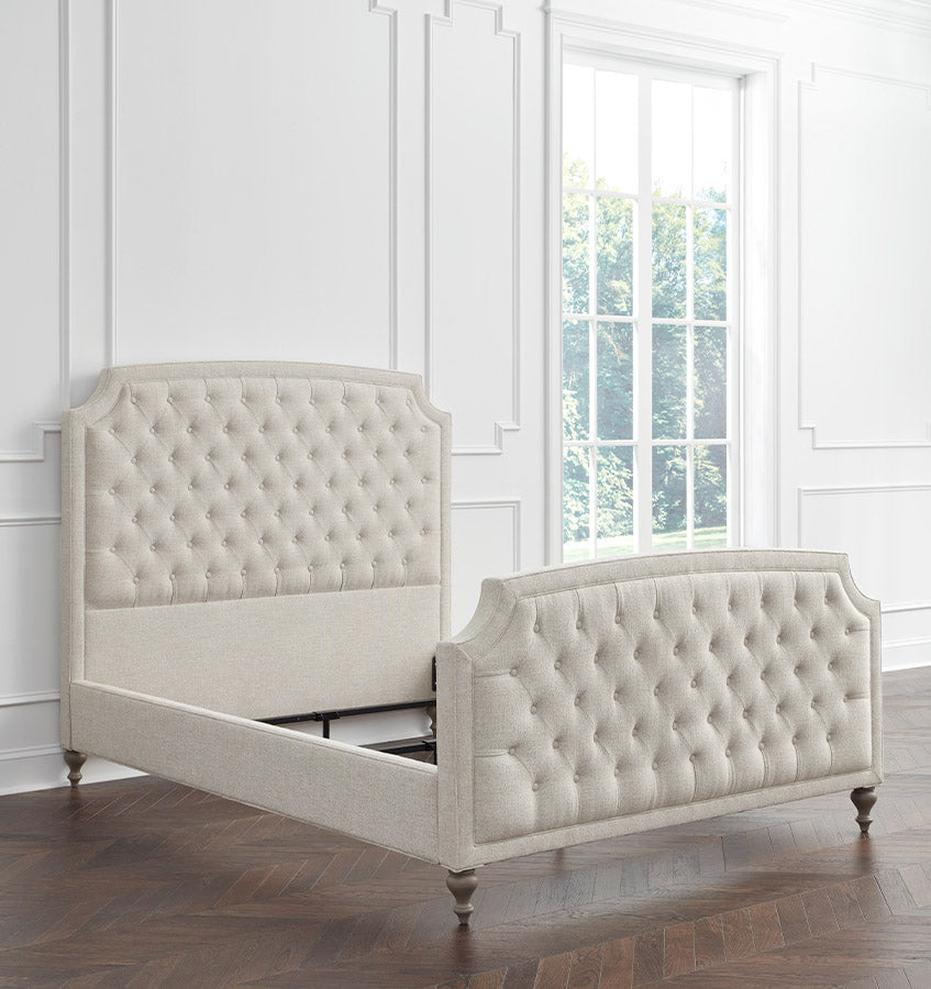 SFERRA Ashville Upholstered Bed with Footboard - view 4