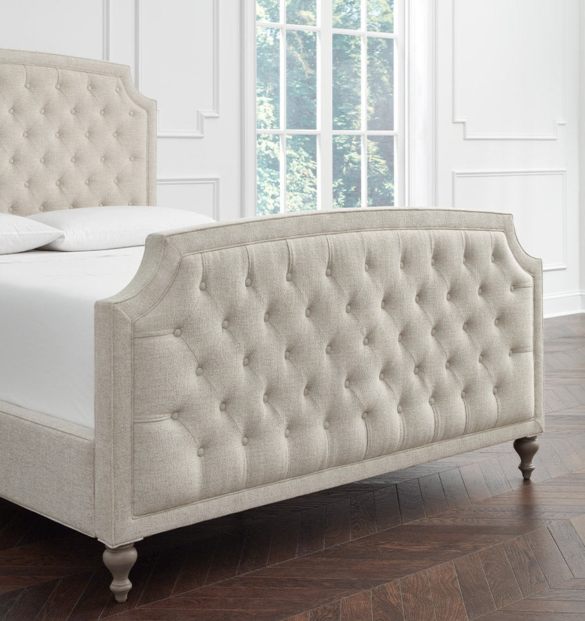 SFERRA Ashville Upholstered Bed with Footboard - view 3