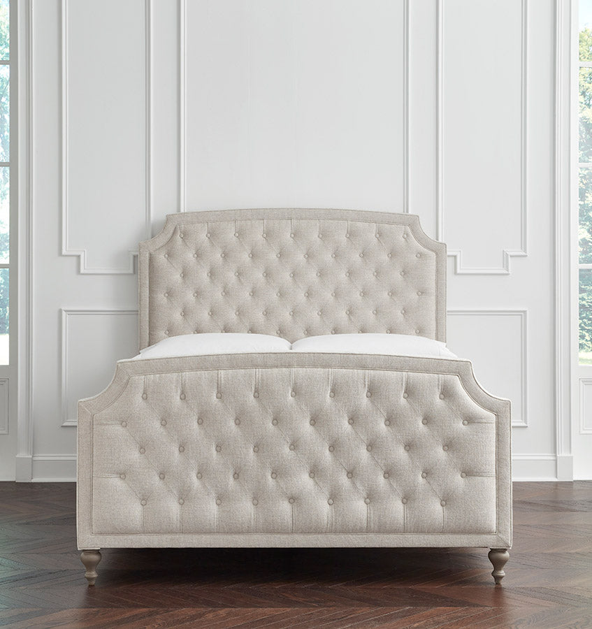 SFERRA Ashville Upholstered Bed with Footboard