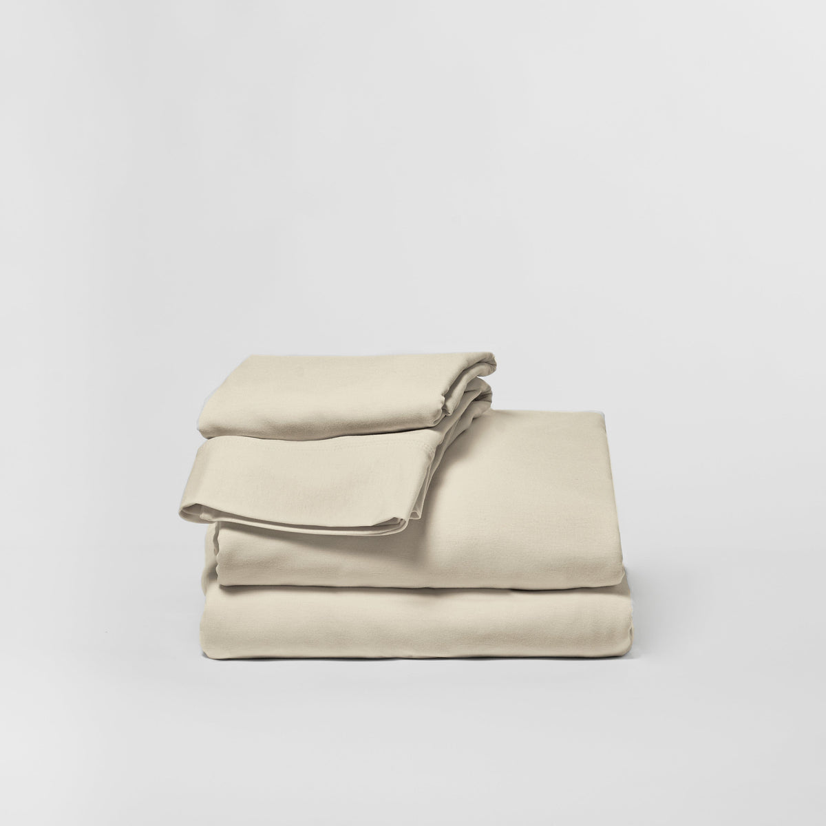 DreamFit Bamboo Stretch-Knit Sheet Set in Ivory