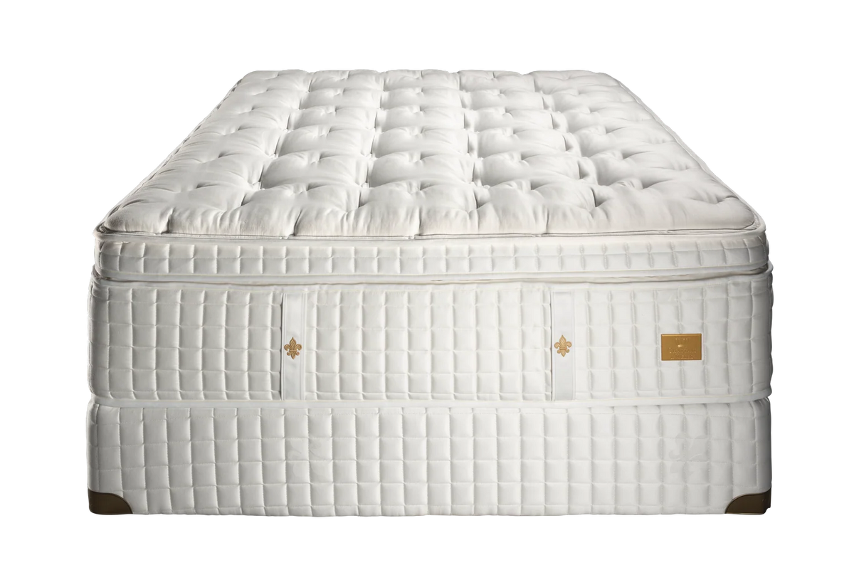 Chattam & Wells Fleur De Lis Evelyn euro top mattress, front view
