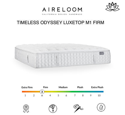 AIRELOOM TIMELESS ODYSSEY LUXETOP M1 FIRM 15.5" MATTRESS