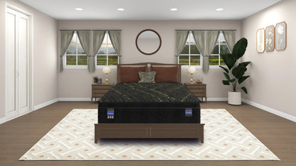 Colchão Spring Air Back Supporter Hybrid Kaylee Plush Euro Top, vista de ambiente