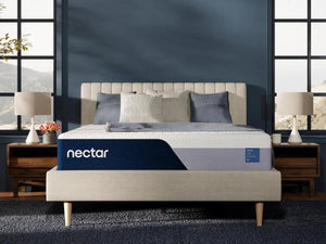 Colchón Nectar Classic de espuma viscoelástica de 12 pulgadas en un dormitorio