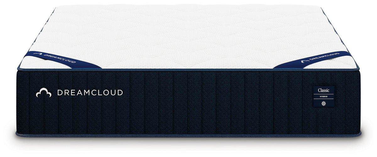 DreamCloud Classic 12 inch hybrid mattress, front view