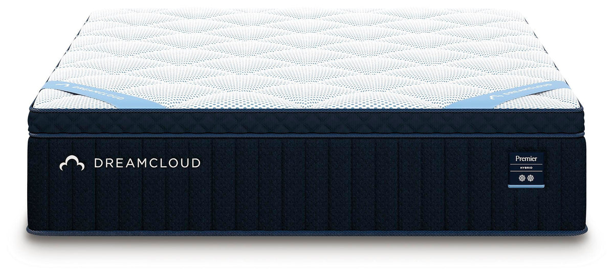 DreamCloud Premier 13 inch hybrid mattress, front view