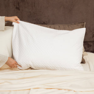 Protector de almohada impermeable DreamFit DreamCool en color blanco
