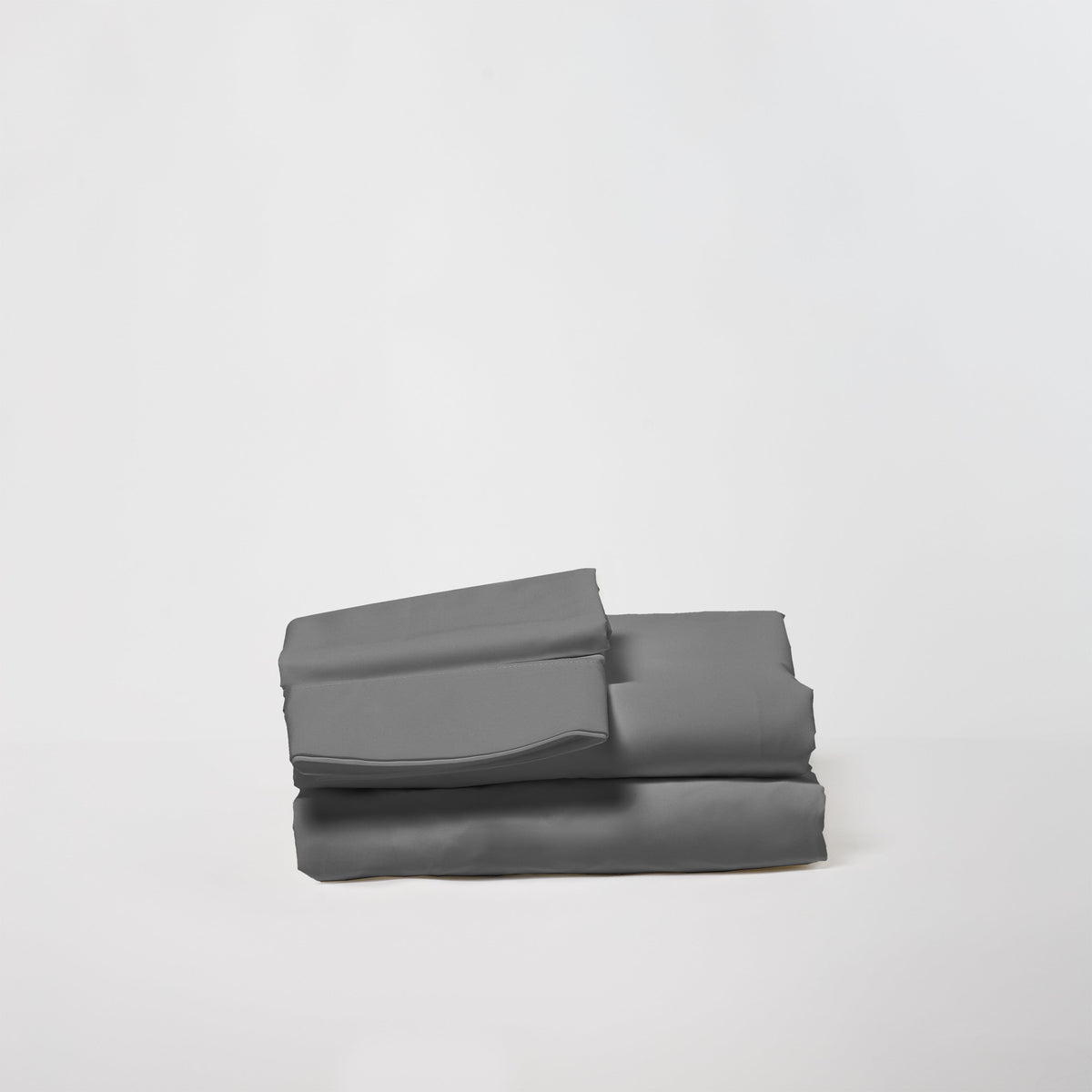 DreamFit 100% Organic Cotton Percale Sheet Set in Gray