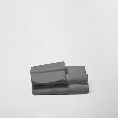 DreamFit 100% Organic Cotton Percale Sheet Set in Gray