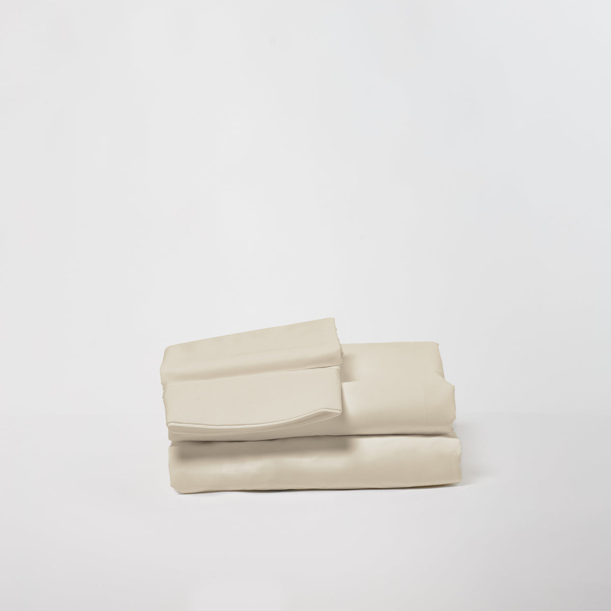 DreamFit 100% Organic Cotton Percale Sheet Set in Ivory
