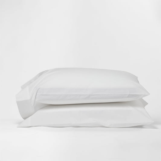DreamFit 100% Organic Cotton Percale Pillowcase Pair in White