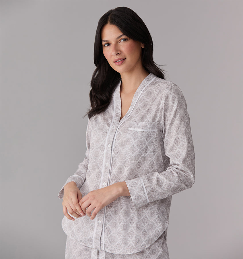 SFERRA Ravenna Long Sleeve Buttoned Top - view 2