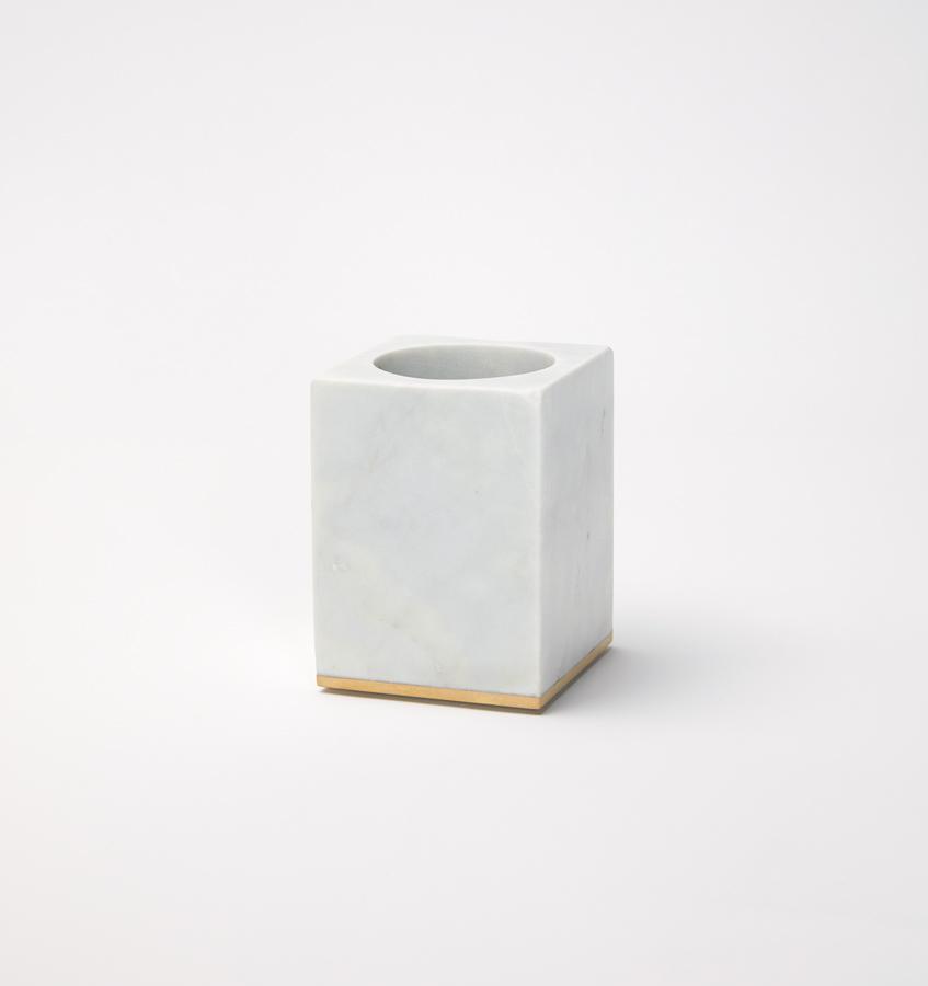 SFERRA Pietra Marble Toothbrush Holder