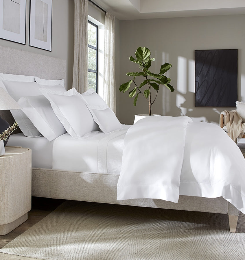 SFERRA Giza 45 Percale Fitted Sheet - view 3
