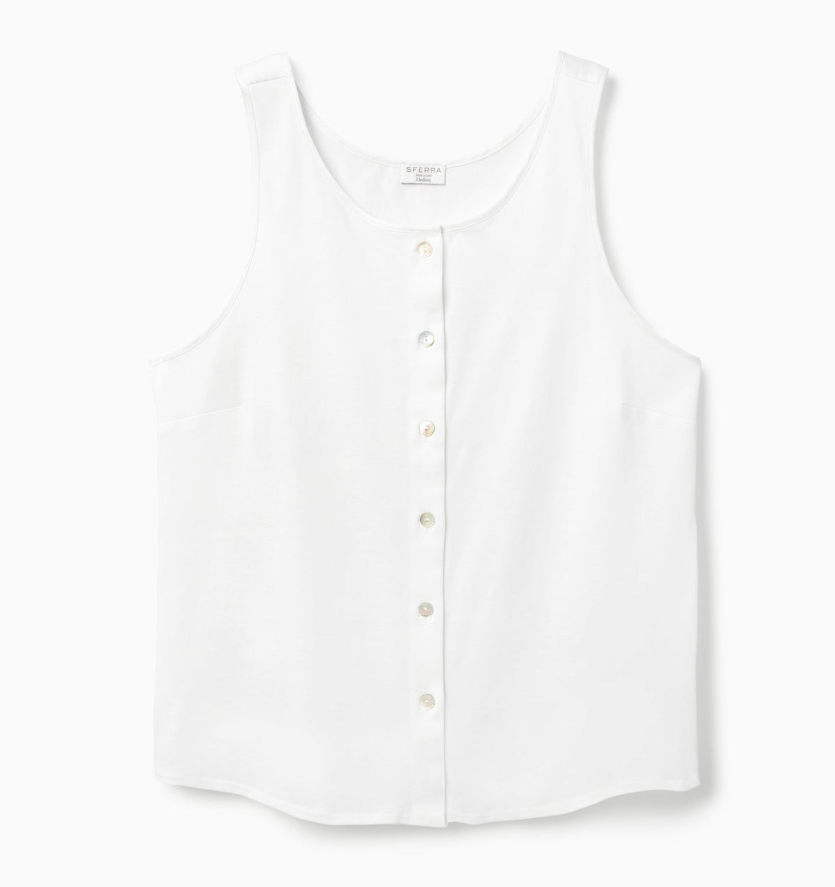 SFERRA Caricia Buttoned Tank Top