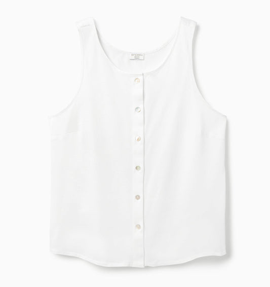 SFERRA Caricia Buttoned Tank Top
