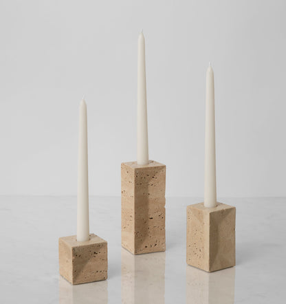 SFERRA Travertino Candle Holders