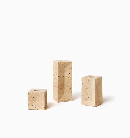 SFERRA Travertino Candle Holders - view 3