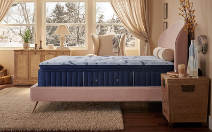 Stearns & Foster Estate 15" Soft Euro Pillow Top mattress, angled view