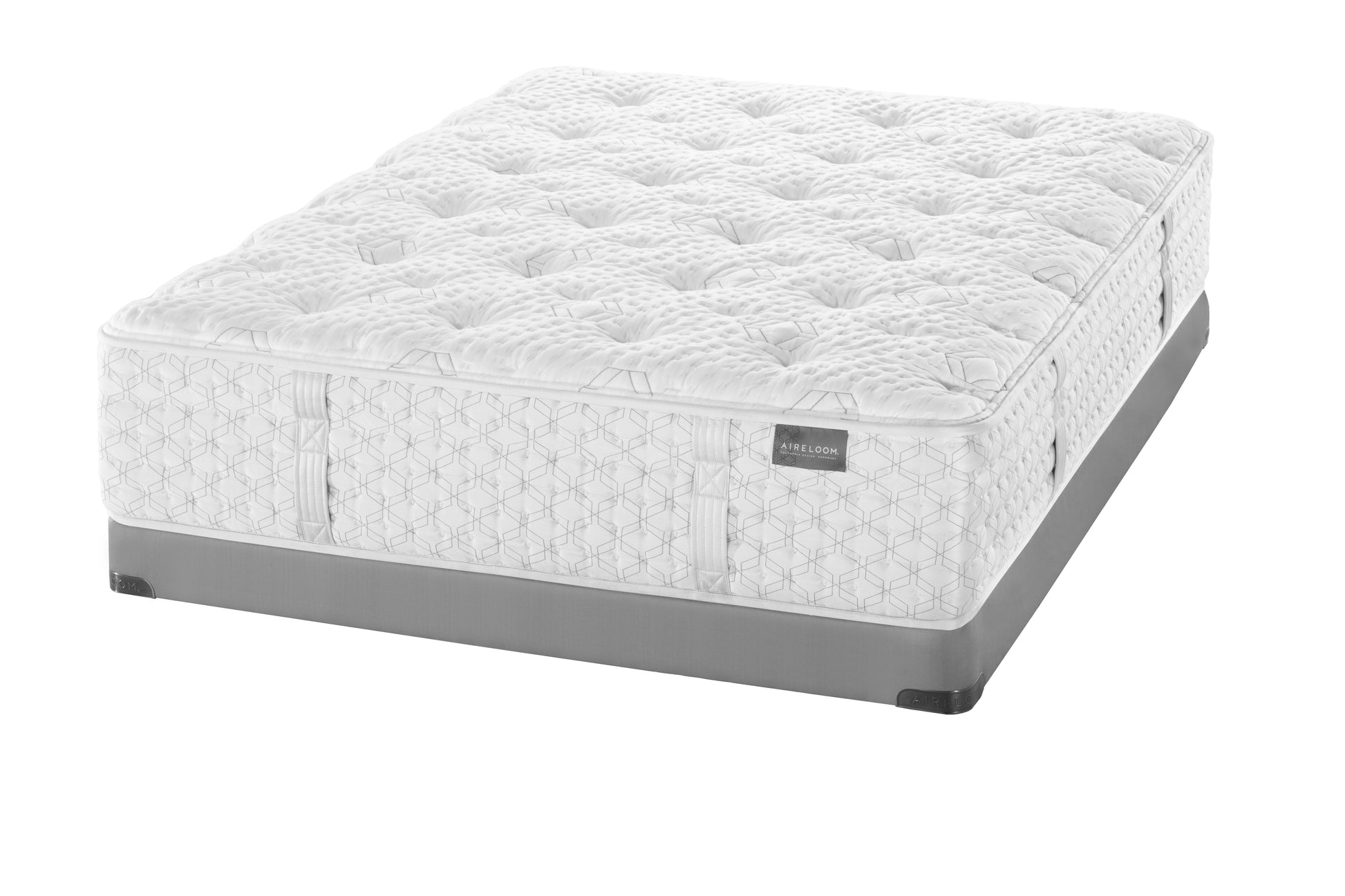 Gray mattress on a white background