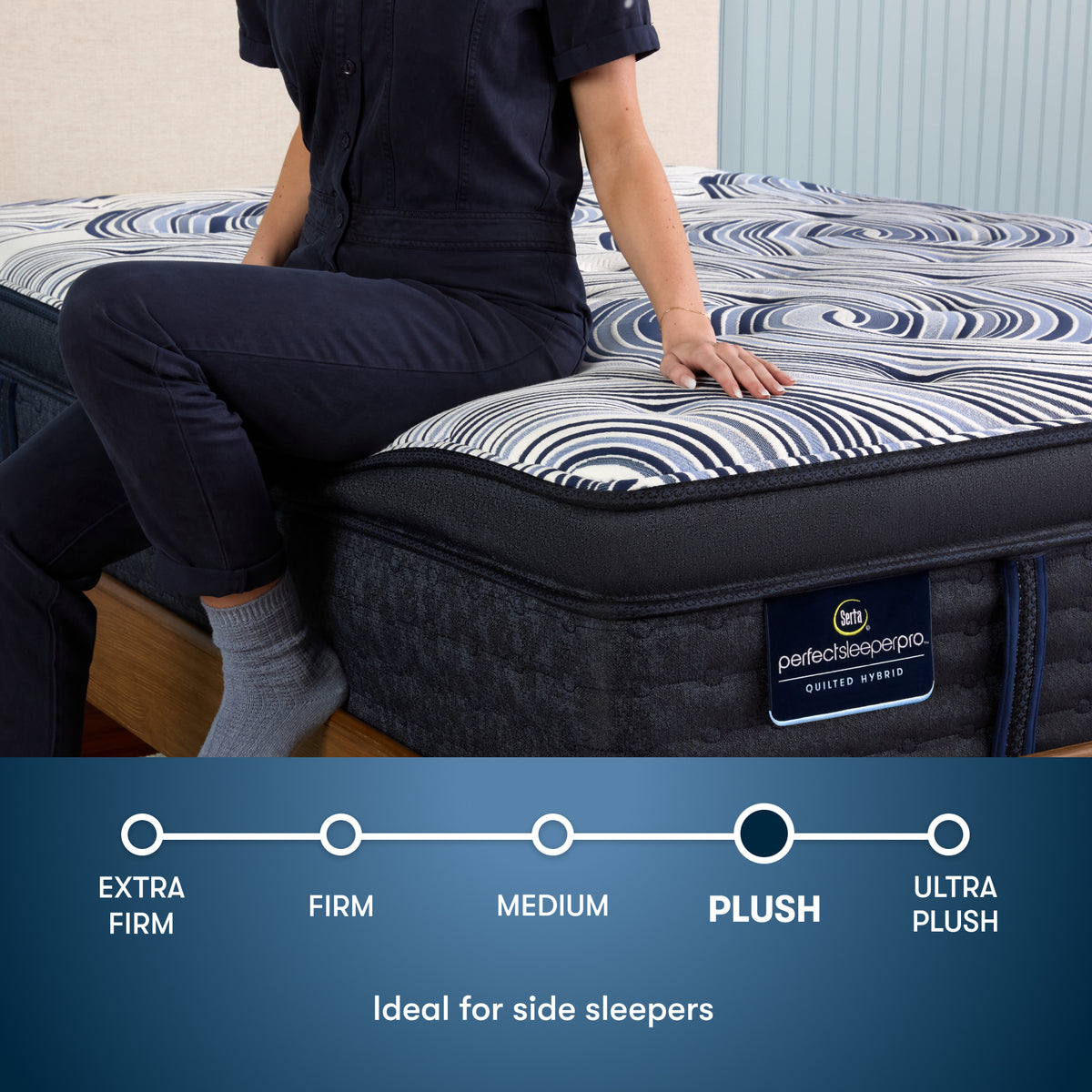 Serta Perfect Sleeper Pro Edinburgh Plush Pillow Top Mattress comfort level: Plush Pillow Top
