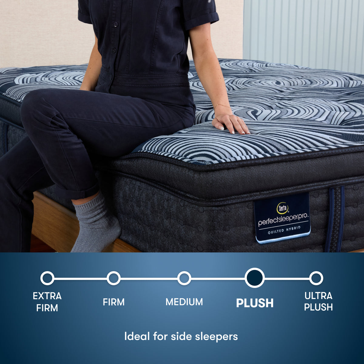 Serta Perfect Sleeper Pro Valais Plush Pillow Top Mattress comfort level: Plush Pillow Top