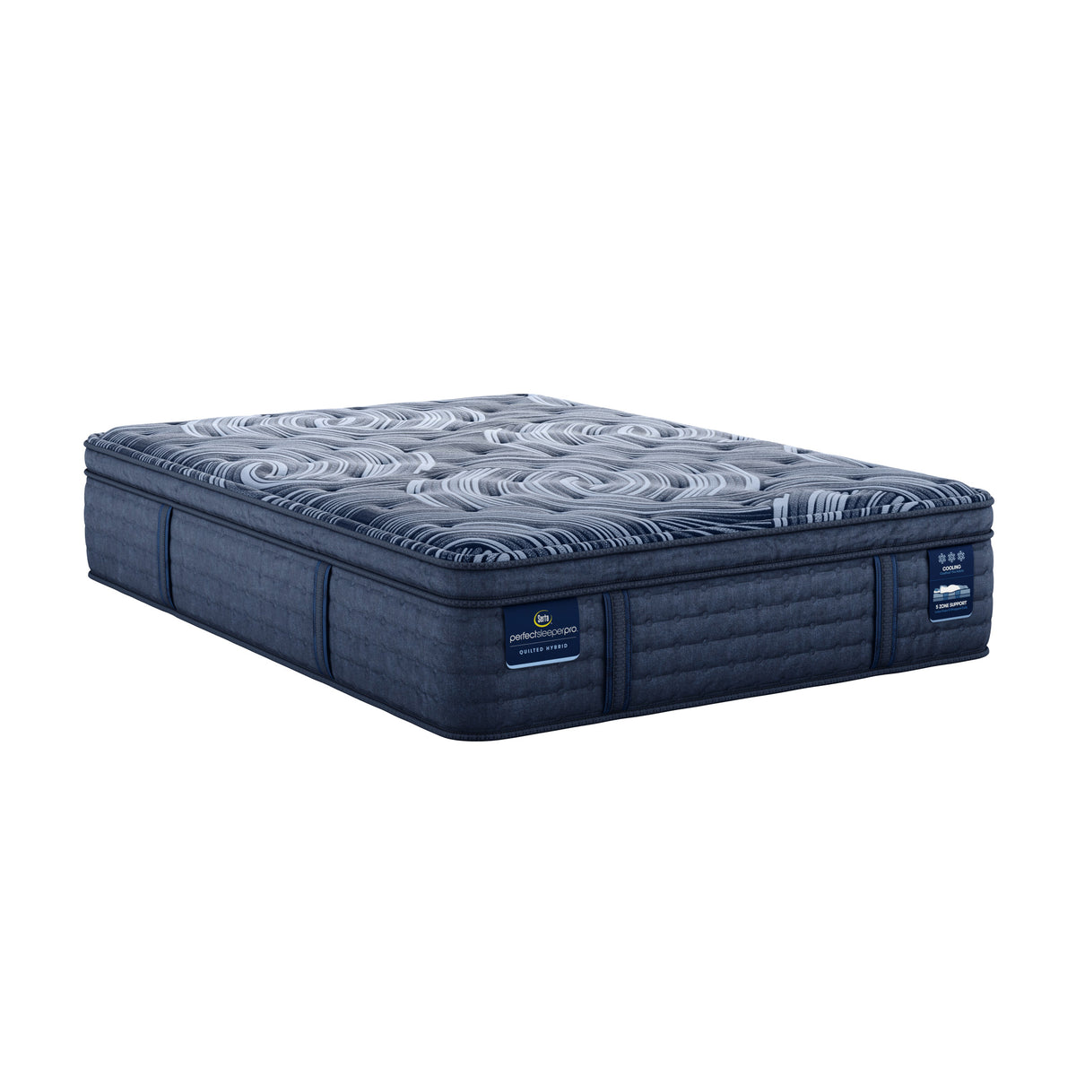 Serta Perfect Sleeper Pro Valais Plush Pillow Top Mattress on a white background