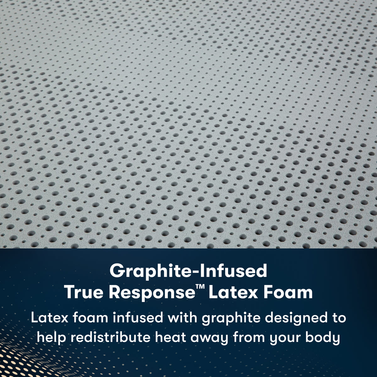 Graphite-infused True Response Latex Foam in the Serta iComfortPro Chelsea Medium Mattress