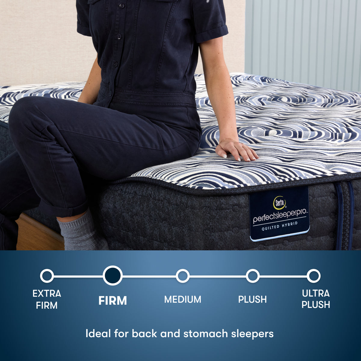 Serta Perfect Sleeper Pro Geneva Firm Mattress comfort level: Firm