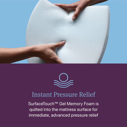 SurfaceTouch Gel Memory Foam in the Beautyrest World Class Level 4 Plush Pillow Top Mattress