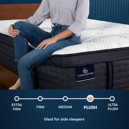 Serta iComfortPro Dartmouth Plush Pillow Top Mattress comfort level: Plush Pillow Top