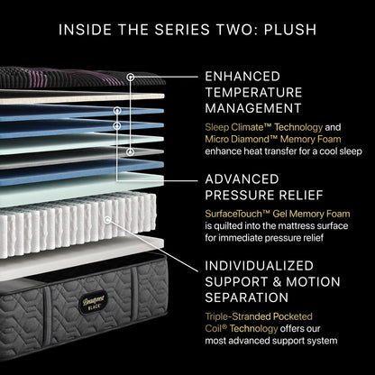 Beautyrest Black Series Two 15.25" Plush Mattress – image 2