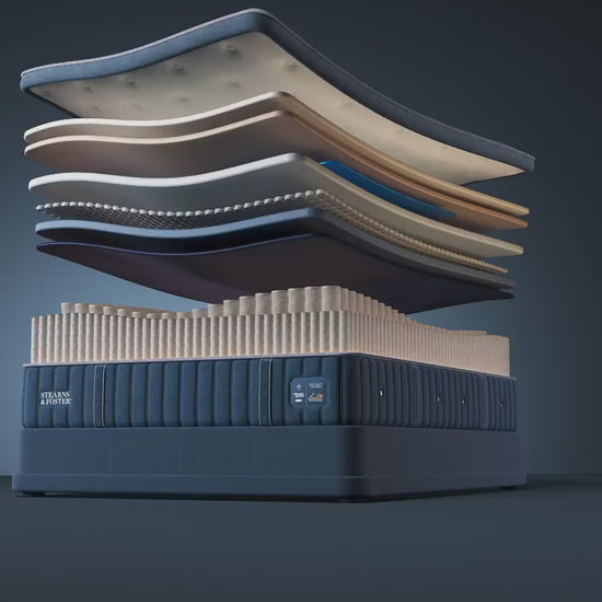 Stearns & Foster Legacy Firm Pillow Top II mattress, animation of the interior layers
