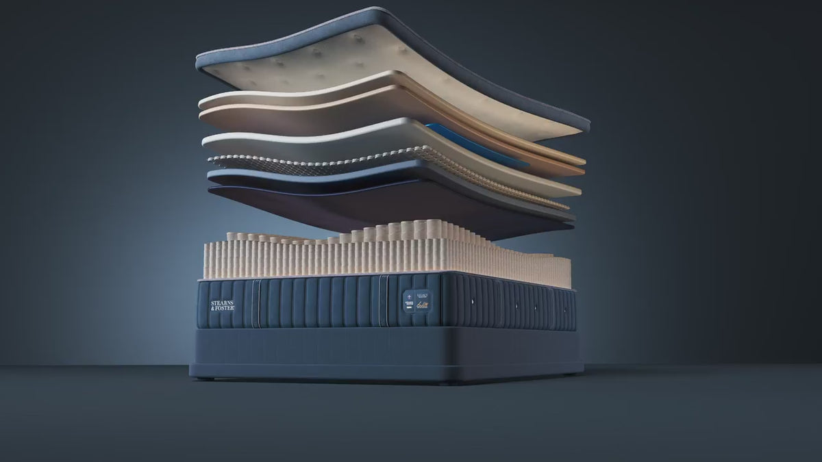 Stearns & Foster Legacy Firm Pillow Top II mattress, animation of the interior layers