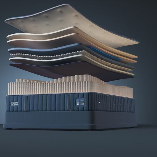 Stearns & Foster Legacy Medium Tight Top II mattress, animation of the interior layers