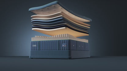 Stearns & Foster Reserve Firm Pillow Top II mattress, animation of the interior layers