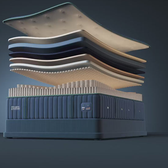 Stearns & Foster Reserve Medium Tight Top II mattress, animation of the interior layers
