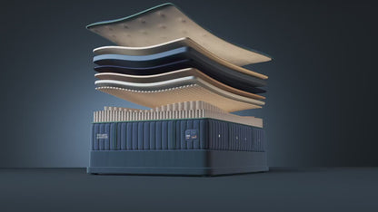 Stearns & Foster Reserve Medium Tight Top II mattress, animation of the interior layers