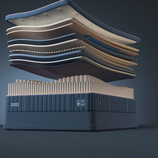 Stearns & Foster Legacy Medium Pillow Top II mattress, animation of the interior layers