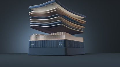 Stearns & Foster Legacy Medium Pillow Top II mattress, animation of the interior layers